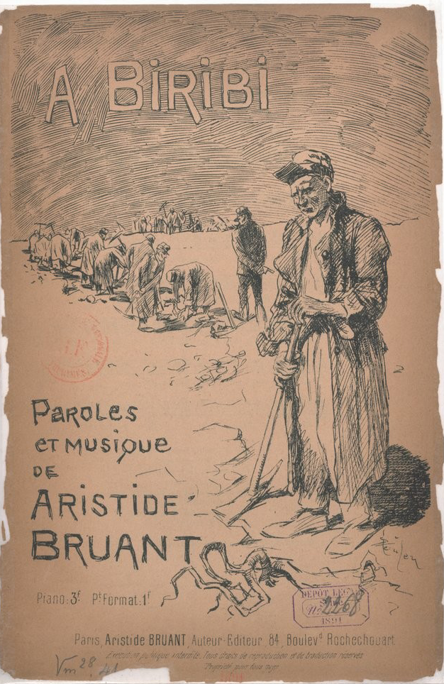 Paroles et musique de Aristide Bruant. A Biribi.
